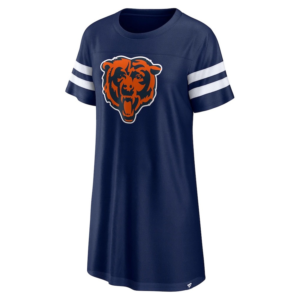 NWT Women's Fanatics Navy Chicago Bears T-shirt Dress